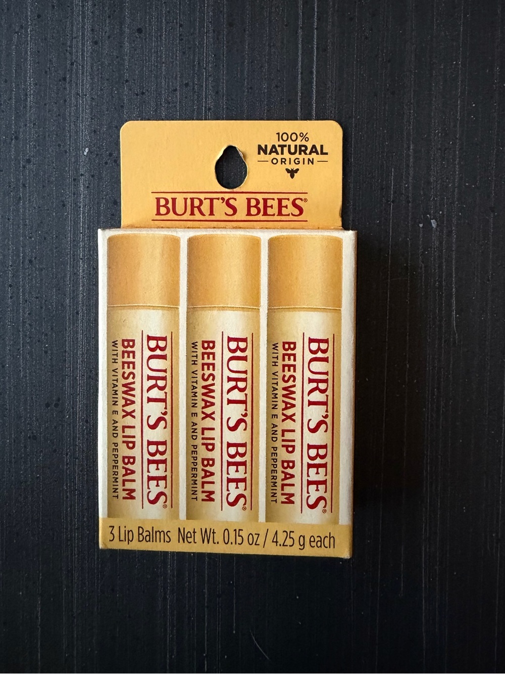 Burt's Bees 3-Pack Beeswax Lip Balm - Picture 2 of 3